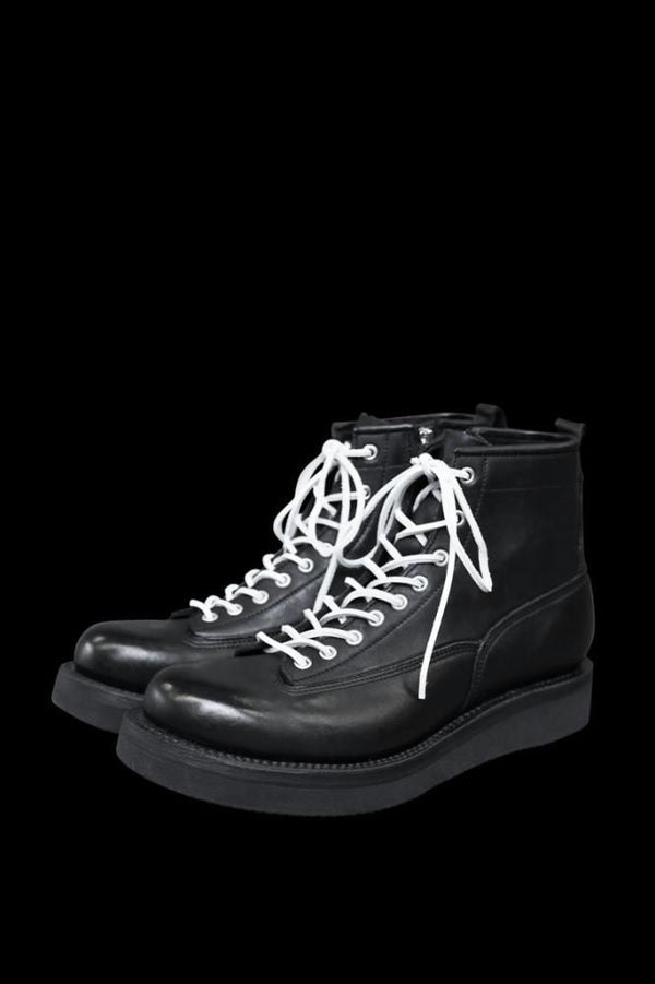 JAPAN SHOULDER GARMENT-DYED LACE-UP BOOTS / VIBRAM#2021SOLE