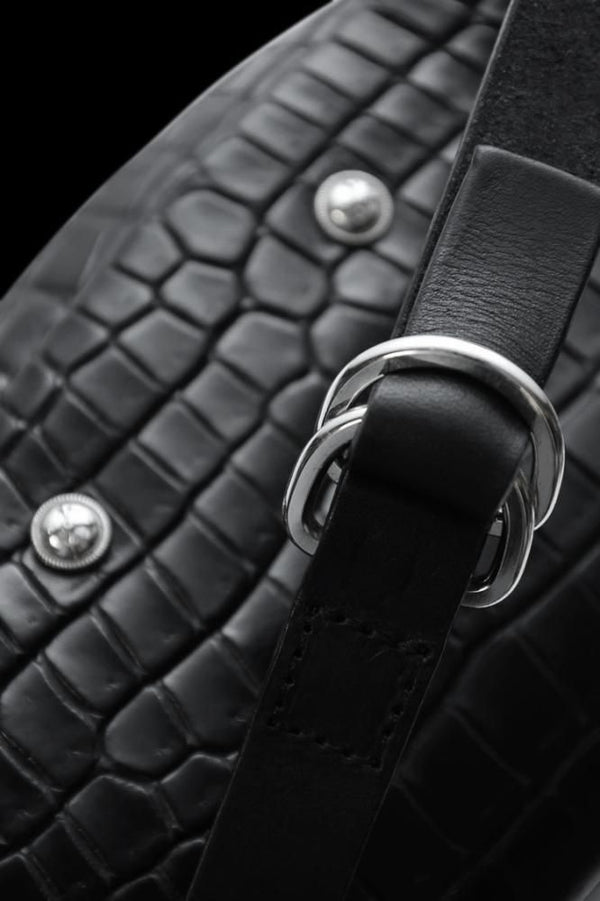 THE LINE CROCODILE SHOULDER POUCH