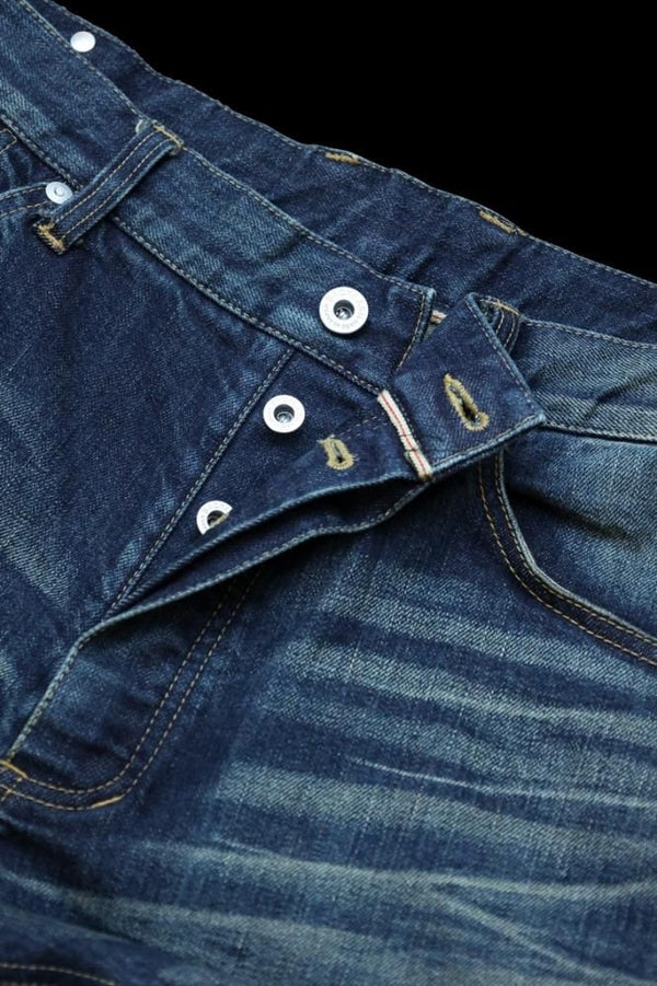 THE DENIM STRETCH SELVEDGE DENIM STRAIGHT PANTS "DARK.INDIGO"
