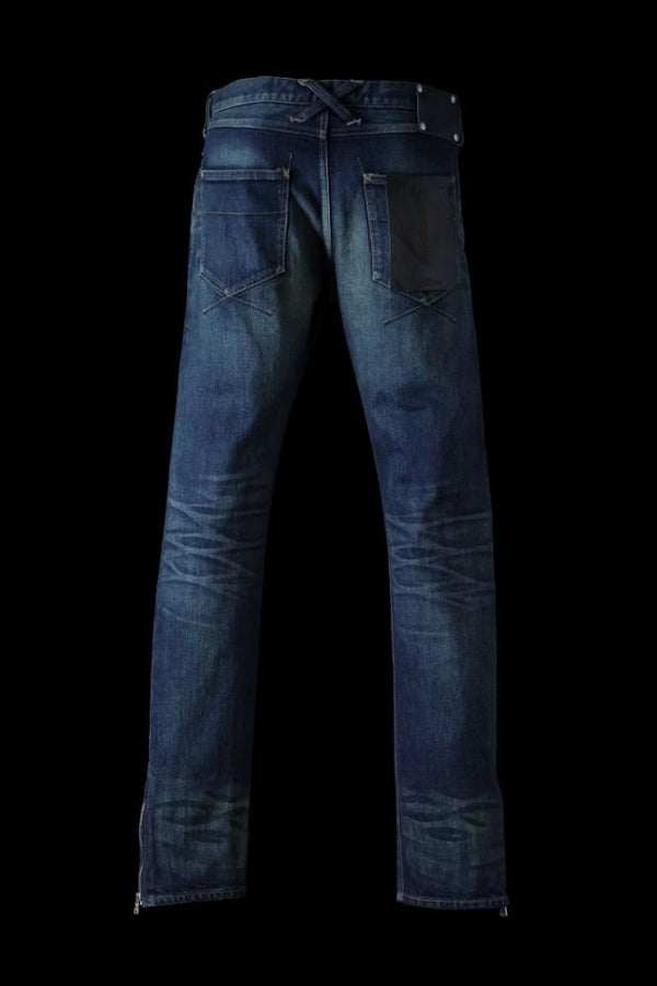 THE DENIM STRETCH SELVEDGE DENIM SKINNY PANTS "DARK.INDIGO"