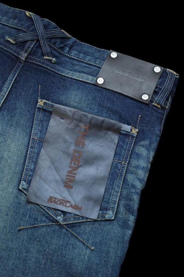 THE DENIM STRETCH SELVEDGE DENIM SKINNY PANTS "DARK.INDIGO"