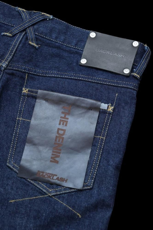 THE DENIM STRETCH SELVEDGE DENIM SEMI-SARROUEL PANTS "ONEWASH.INDIGO"