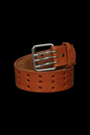 JP SHOULDER GARMENT-DYED 3PIN-BUCKLE BELT【50mm】