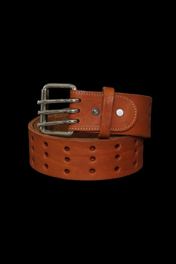 JP SHOULDER GARMENT-DYED 3PIN-BUCKLE BELT [50mm]