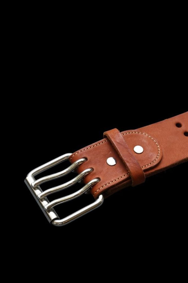 JP SHOULDER GARMENT-DYED 3PIN-BUCKLE BELT [50mm]