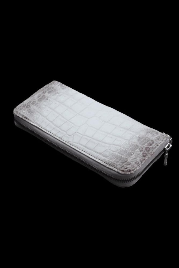 CROCODILE ROUND FASTNER WALLET