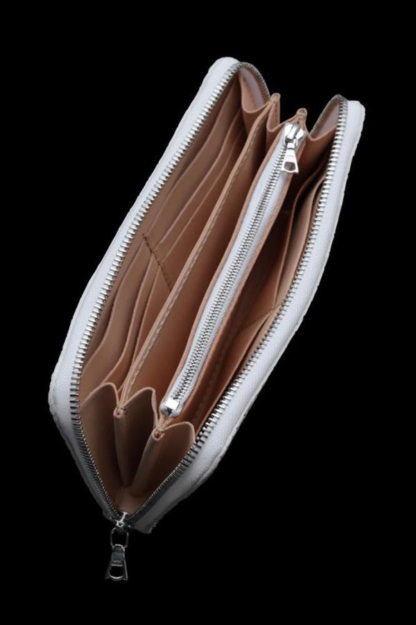 CROCODILE ROUND FASTNER WALLET