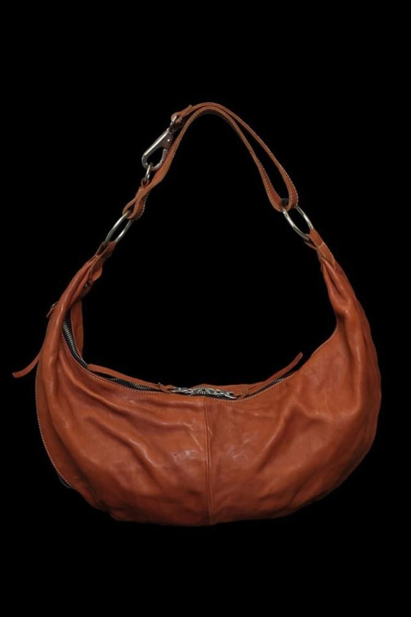 DOUBLE SHOULDER GARMENT-DYED SHOULDER BAG