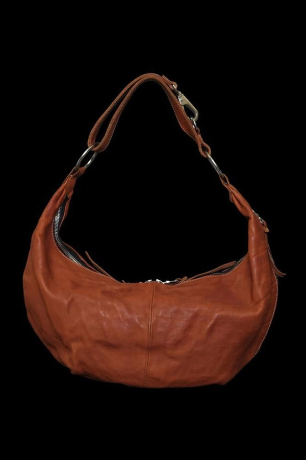DOUBLE SHOULDER GARMENT-DYED SHOULDER BAG