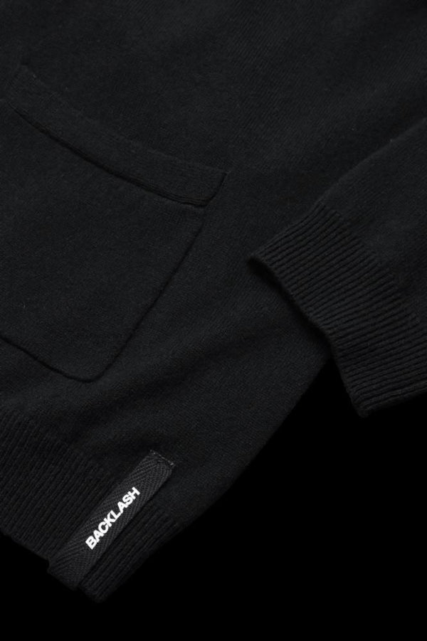 CASHMERE/WOOL KNIT CARDIGAN