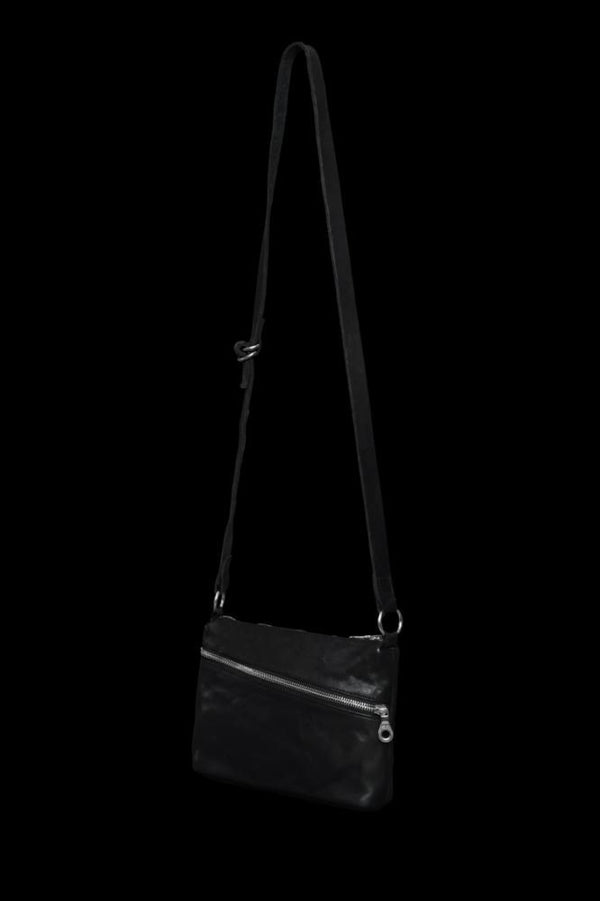 DOUBLE SHOULDER GARMENT-DYED MINI SHOULDER BAG