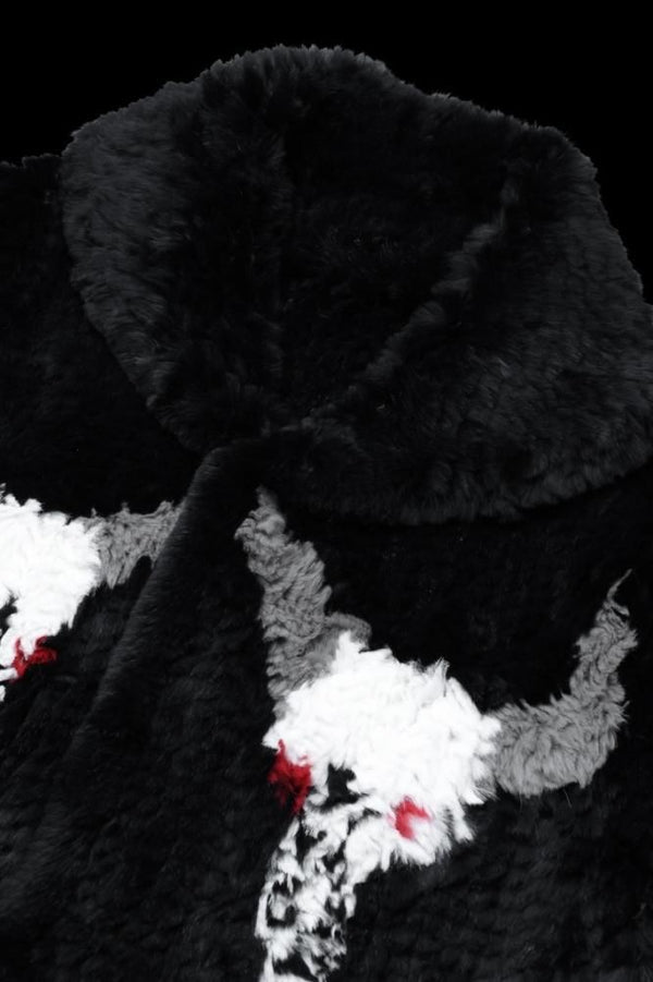RABBIT FUR KNIT JACKET