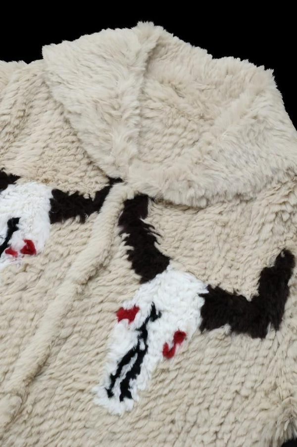 RABBIT FUR KNIT JACKET