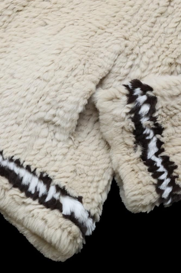 RABBIT FUR KNIT JACKET