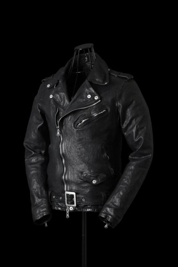 JAPAN CALF NATURAL DYED “GARMENT-WASH” DOUBLE RIDERS