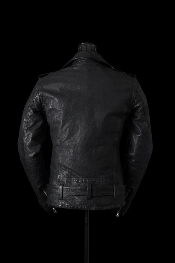 JAPAN CALF NATURAL DYED “GARMENT-WASH” DOUBLE RIDERS