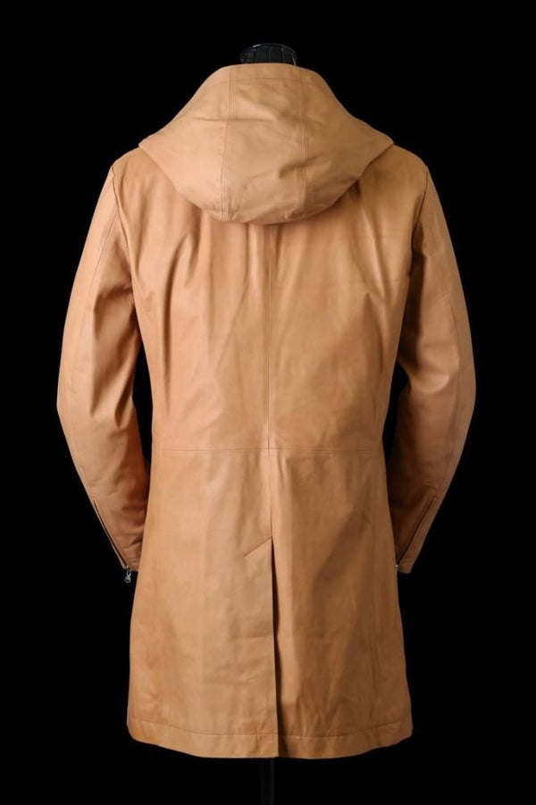 MONOCHROME LUXURY STEER 0.6mm HOODED COAT