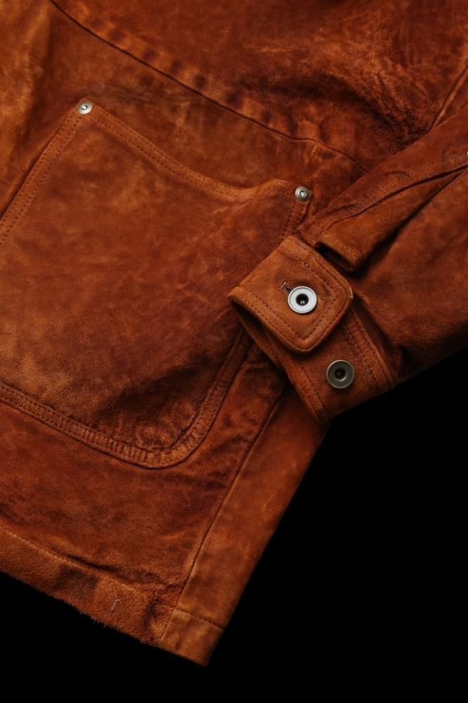 JAPAN CALF WET WHITE “GARMENT-DYED” COVERALL JACKET - BACKLASH公式