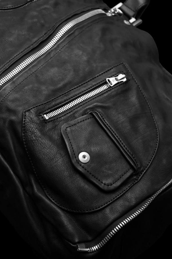 JAPAN CALF GARMENT-WASH RIDERS TOTE-BAG