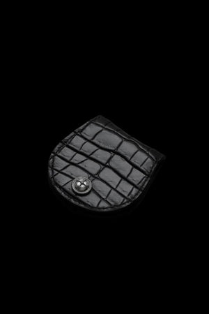 THE LINE CROCODILE+SILVER 925 BUTTON COIN PURSE