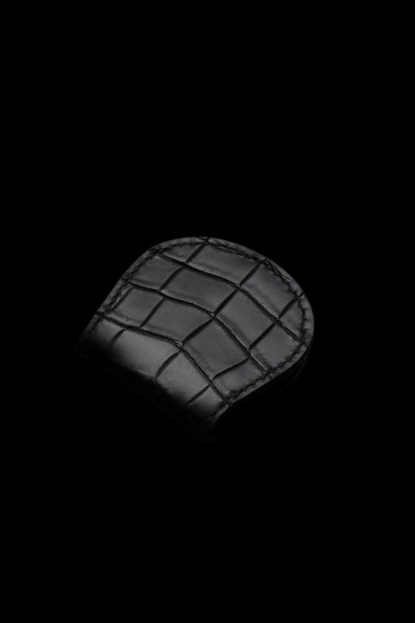 THE LINE CROCODILE+SILVER 925 BUTTON COIN PURSE