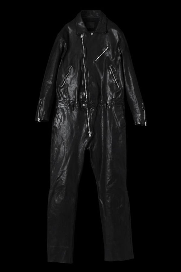 FRENCH SHOULDER “GARMENT-DYED” JUMPSUIT