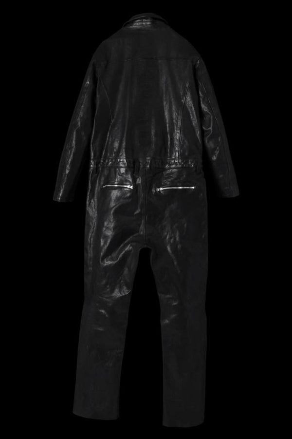 FRENCH SHOULDER “GARMENT-DYED” JUMPSUIT
