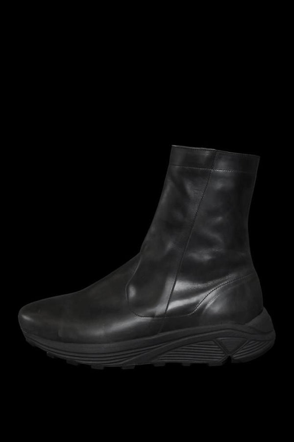 GUIDI CALF SIDEZIP HIGH-TOP SNEAKER BOOTS / Vibram #186C SOLE