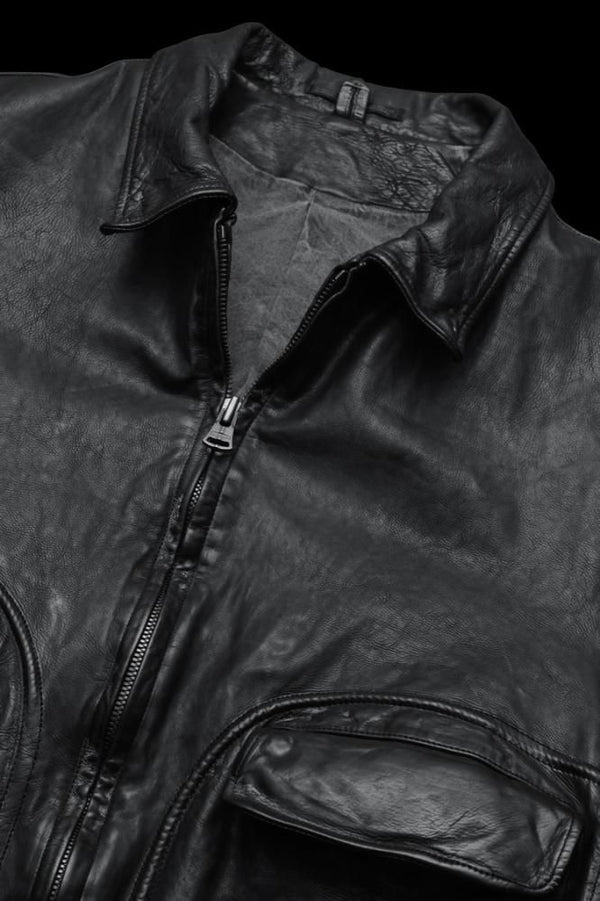 XX Yohji Yamamoto JAPAN CALF “GARMENT-DYED” SINGLE RIDERS