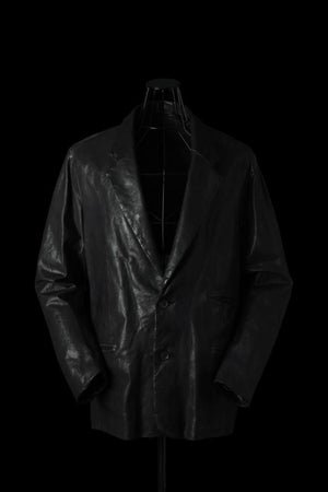 XX Yohji Yamamoto JAPAN STEER WHITE+MIMOSA/TANNED “GARMENT-DYED" 2BS PIPING JKT