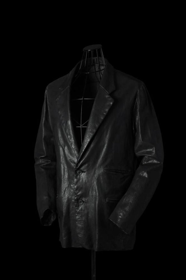 XX Yohji Yamamoto JAPAN STEER WHITE+MIMOSA/TANNED “GARMENT-DYED” 2BS PIPING JKT