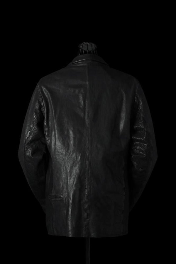 XX Yohji Yamamoto JAPAN STEER WHITE+MIMOSA/TANNED “GARMENT-DYED” 2BS PIPING JKT