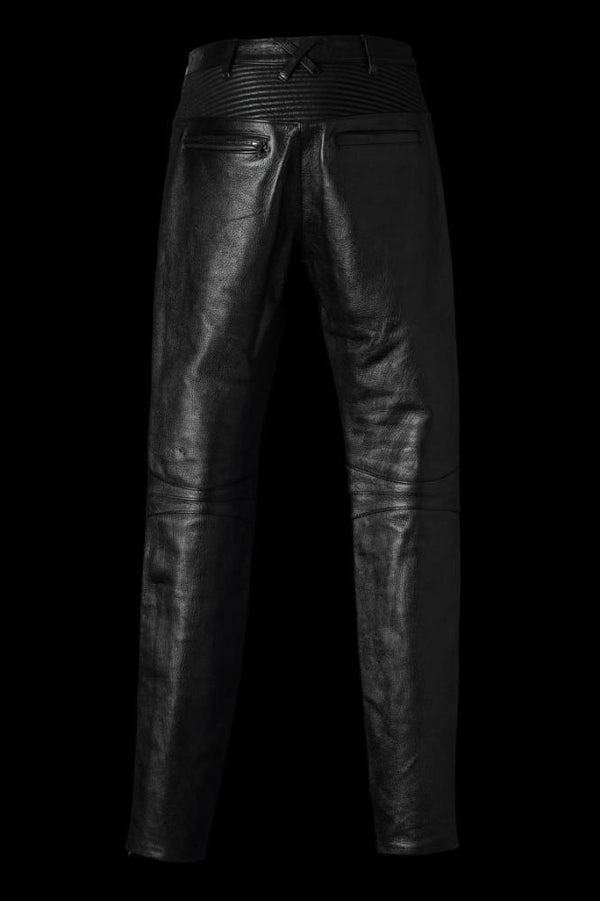 VINTAGE TANNED GOATSKIN “SHRINK” BIKER PANTS