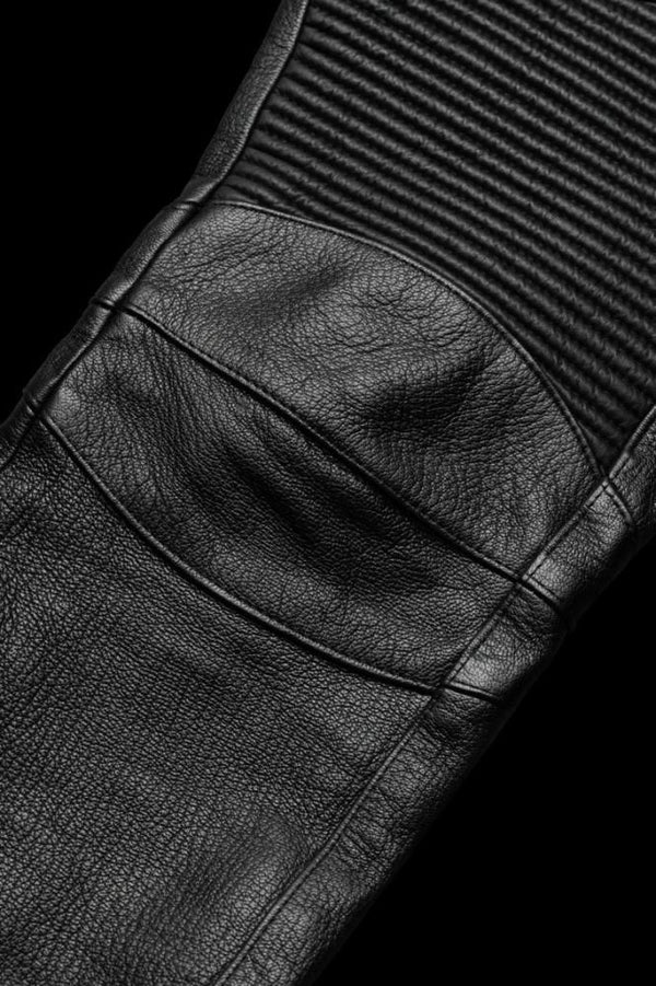 VINTAGE TANNED GOATSKIN “SHRINK” BIKER PANTS