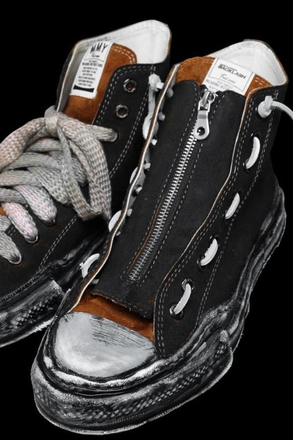 XX Maison MIHARA YASUHIRO “PETERSON” OG SOLE STEER SUEDE GARMENT-DYED HIGH-TOP SNEAKER