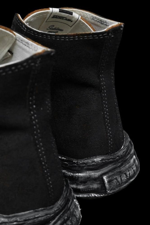 XX Maison MIHARA YASUHIRO “PETERSON” OG SOLE STEER SUEDE GARMENT-DYED HIGH-TOP SNEAKER