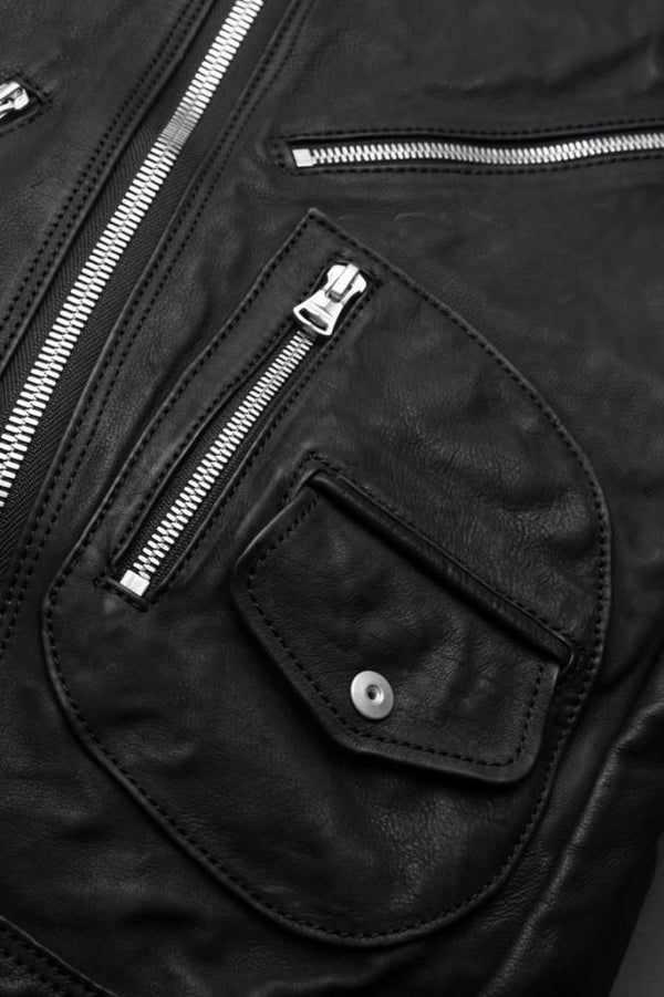 JAPAN CALF GARMENT-WASH RIDERS BACKPACK