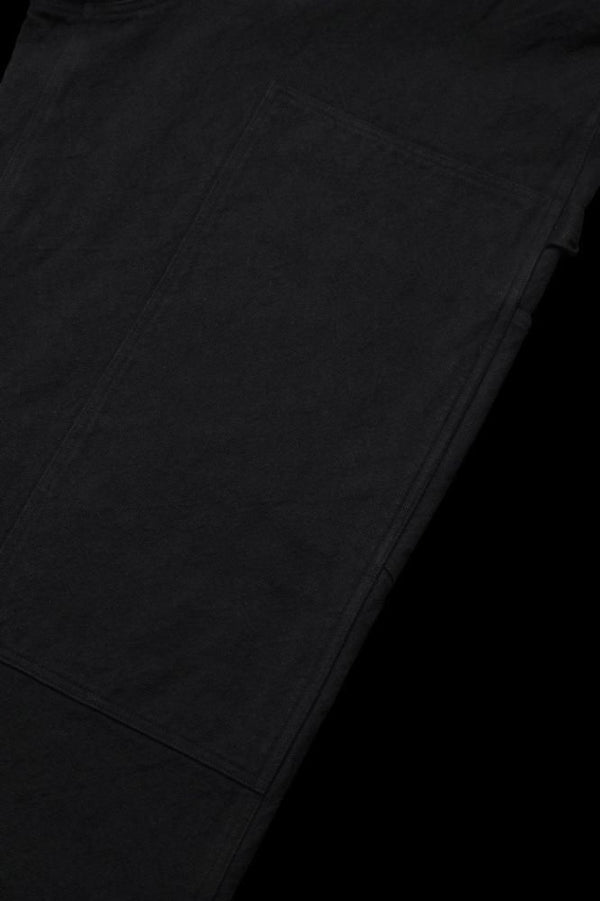COTTON-LINEN CANVAS “GARMENT-DYED” W-KNEE PANTS