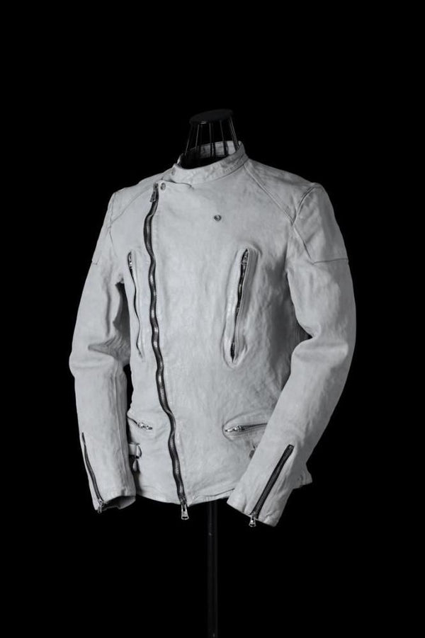 JAPAN CALF NATURAL DYED “GARMENT-WASH” SEMI-DOUBLE RIDERS