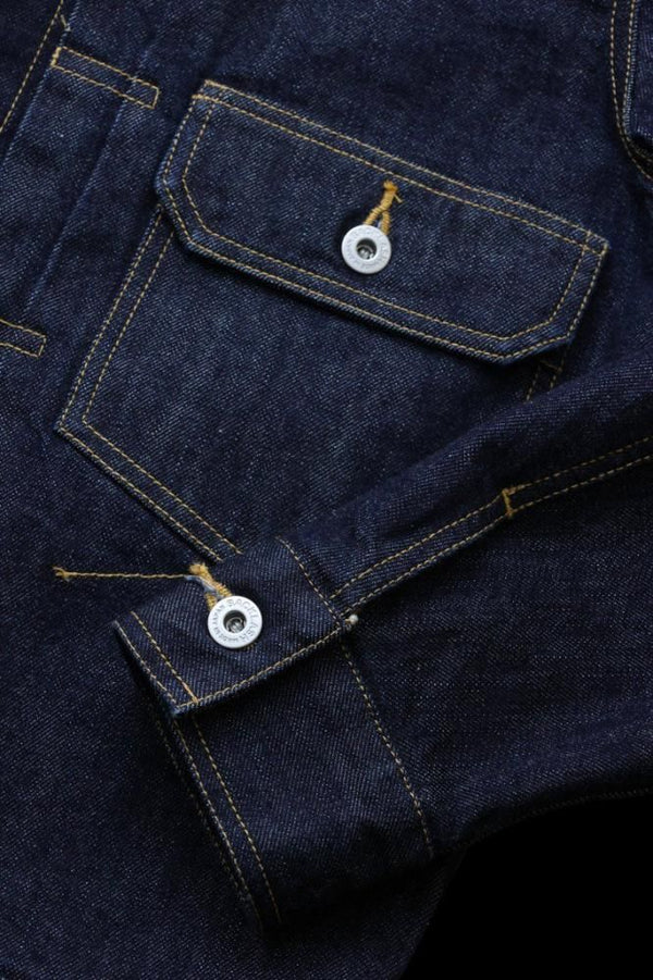 THE DENIM STRETCH SELVEDGE DENIM 2ND. JACKET “ONEWASH.INDIGO”