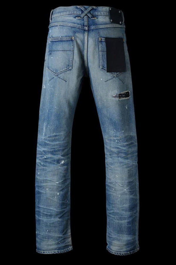 xx KOSUKE MATSUI THE DENIM STRETCH SELVEDGE DENIM STRAIGHT PANTS "LIGHT.INDIGO"