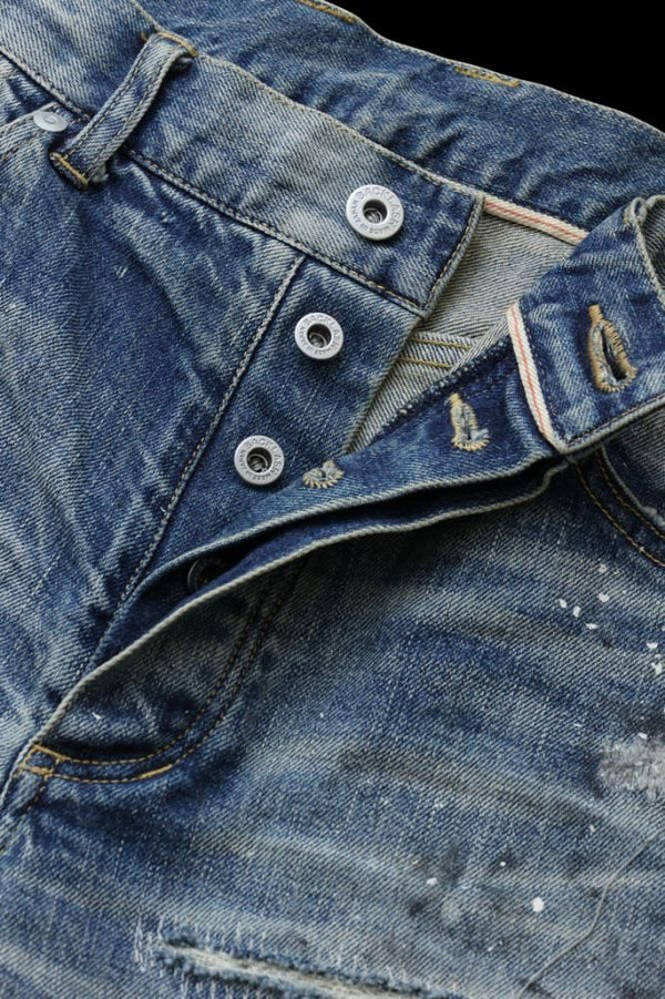 xx KOSUKE MATSUI THE DENIM STRETCH SELVEDGE DENIM STRAIGHT PANTS "LIGHT.INDIGO"