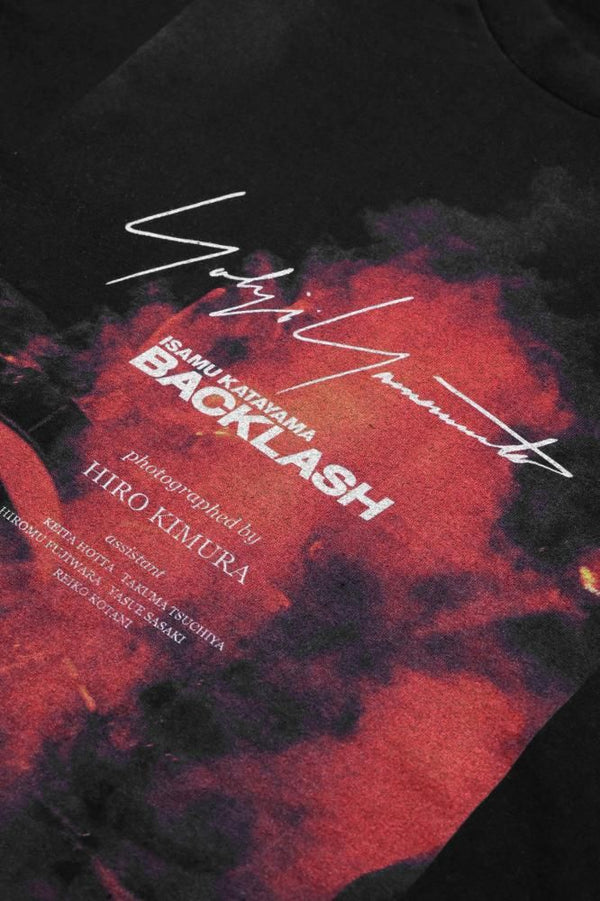 Yohji Yamamoto × ISAMU KATAYAMA BACKLASH PHOTOGRAPH T-SHIRT