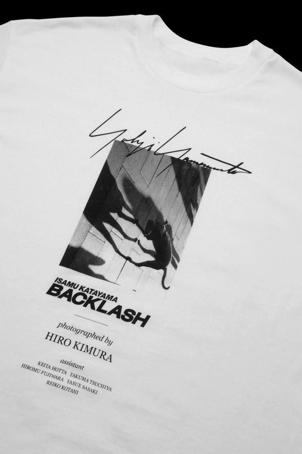 Yohji Yamamoto × ISAMU KATAYAMA BACKLASH PHOTOGRAPH T-SHIRT