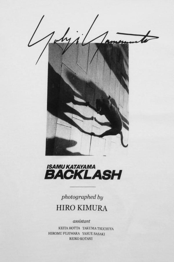 Yohji Yamamoto × ISAMU KATAYAMA BACKLASH PHOTOGRAPH T-SHIRT