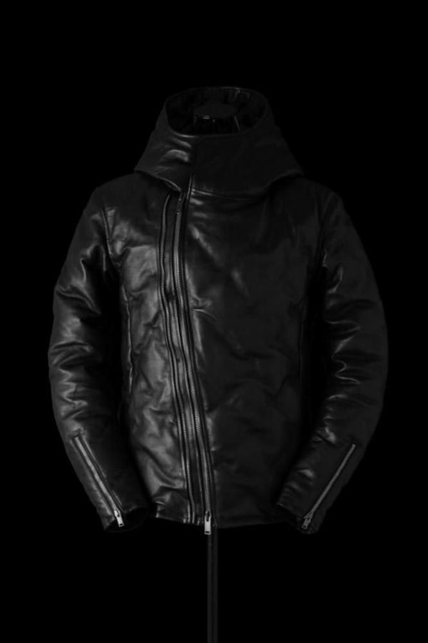 INCAS ITALY CALF 0.8mm STITCH “POLISH WHITE GOOSE DOWN” HOODED BLOUSON W