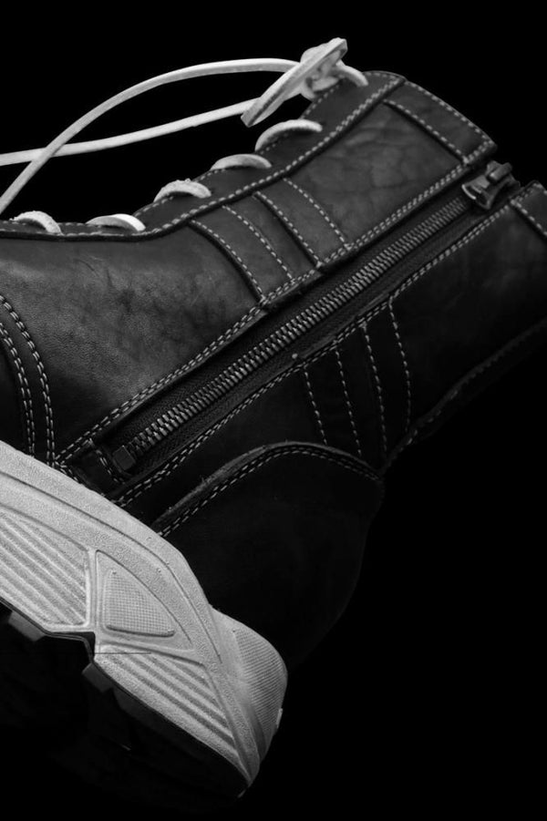 JAPAN SHOULDER “GARMENT-DYED” COMBAT SNEAKER BOOTS / Vibram #186C SOLE
