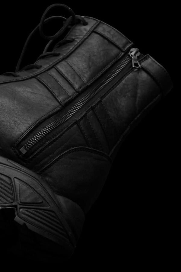 JAPAN SHOULDER “GARMENT-DYED” COMBAT SNEAKER BOOTS / Vibram #186C SOLE