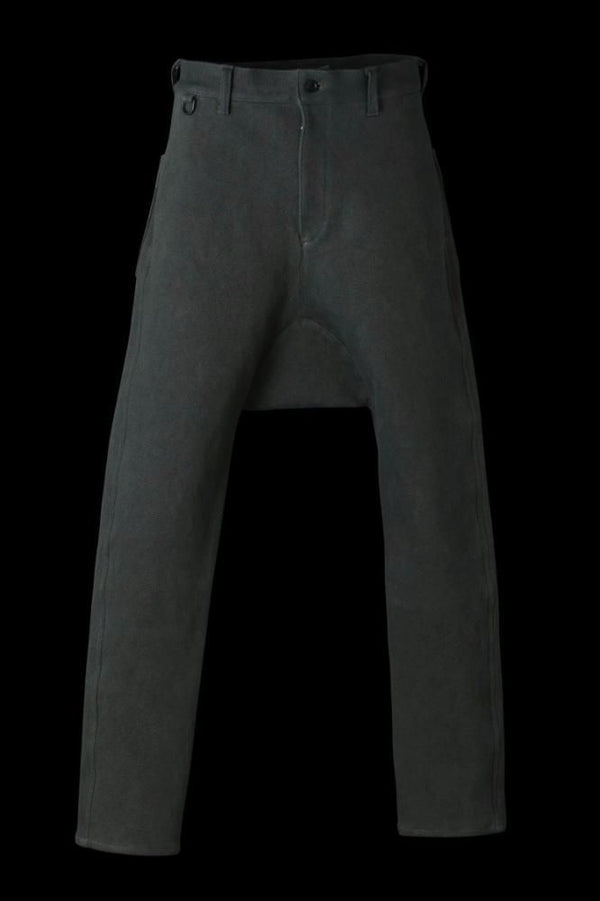 SUPER STRETCH DOBBY CLOTH SARROUEL SKINNY PANTS "GARMENT-DYED"