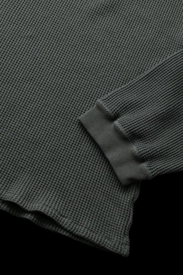 BD TOP WAFFLE CREW NECK L/S TOPS "GARMENT-DYED"